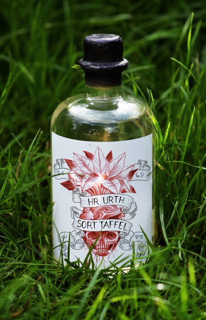 Sort Taffel aquavit by Sune Urth from Copenhagen Distillery.