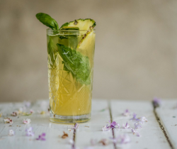 Bassil & Green Pepper cocktail with Herbert Syrups